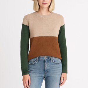Baltic Born NWT Randi Sweater Women’s XS Color Block‎ Neutral Knit Fall Cozy